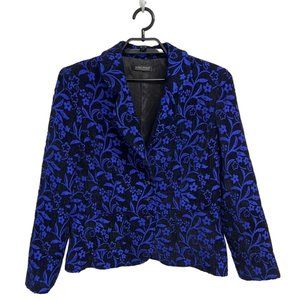 Jared Ross An August Silk Company Women's Purple Floral Blazer Size 8/10